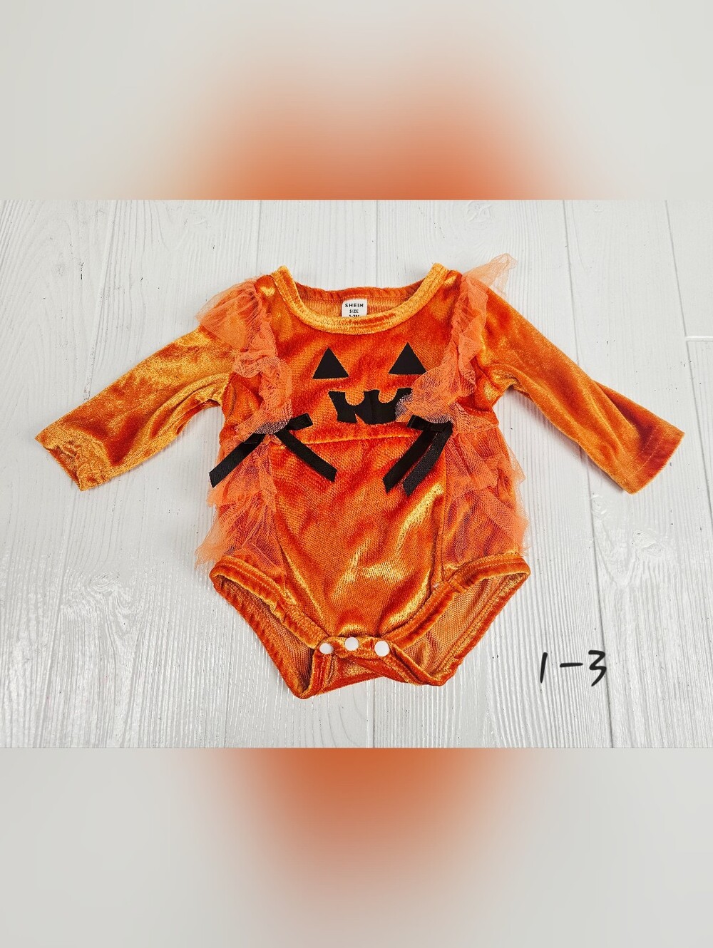 Shein Pumpkin Bodysuit